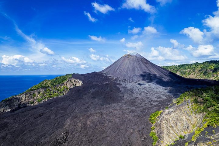 The volcanic island